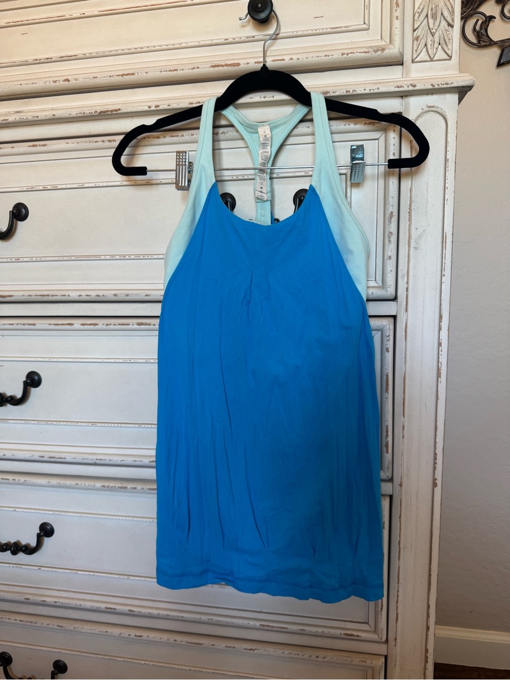 lululemon athletica Two-Tone Blue Racerback Tank